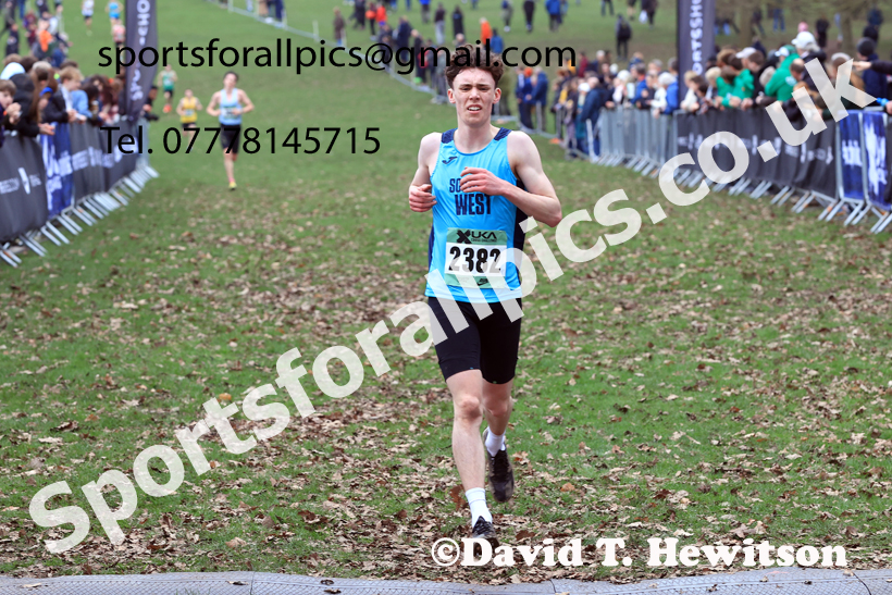 Mens Under-20s 2026 UK CAU Inter Counties Cross Country, Wollaton Park, Nottingham. Photo: David T. Hewitson/Sports for All Pics